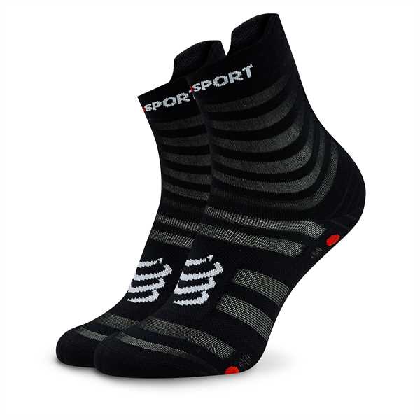 Ponožky Vysoké Unisex Compressport Pro Racing Socks V4.0 Ultralight Run High XU00050B Čierna