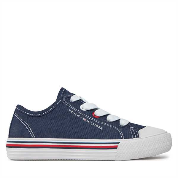 Plátenky Tommy Hilfiger Low Cut Lace-Up Sneaker T3X9-33324-089 M Tmavomodrá