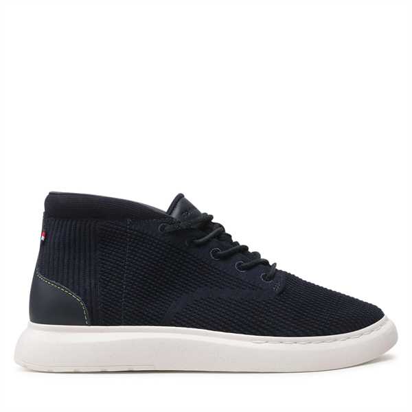 Sneakersy Tommy Hilfiger Knit Hybrid Boot FM0FM04455 Tmavomodrá