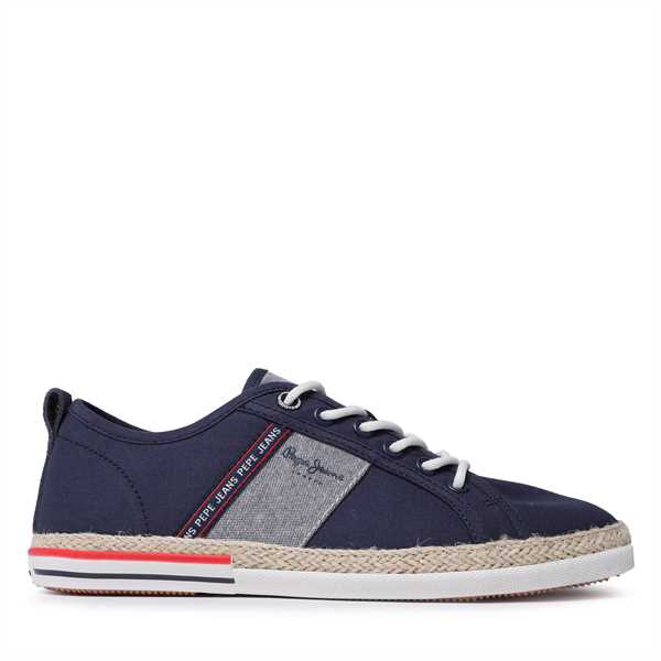 Espadrilky Pepe Jeans Maoui Tape PMS30917 Tmavomodrá