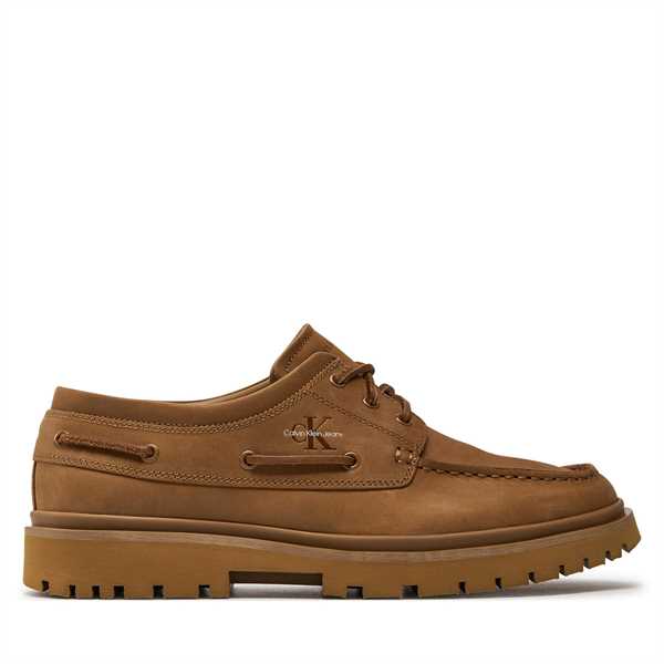 Poltopánky Calvin Klein Jeans Hybrid Boat Shoe Slipon Lh Btw YM0YM00937 Hnedá