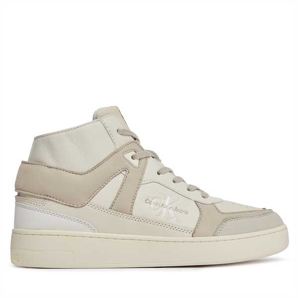 Sneakersy Calvin Klein Jeans Basket Cupsole Mid Lth Ml Fad YM0YM00883 Béžová