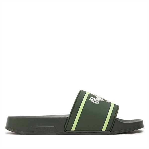 Šľapky Pepe Jeans Slider Logo B PBS70054 Kaki