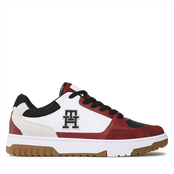 Sneakersy Tommy Hilfiger Basket Street Mix FM0FM04695 Biela