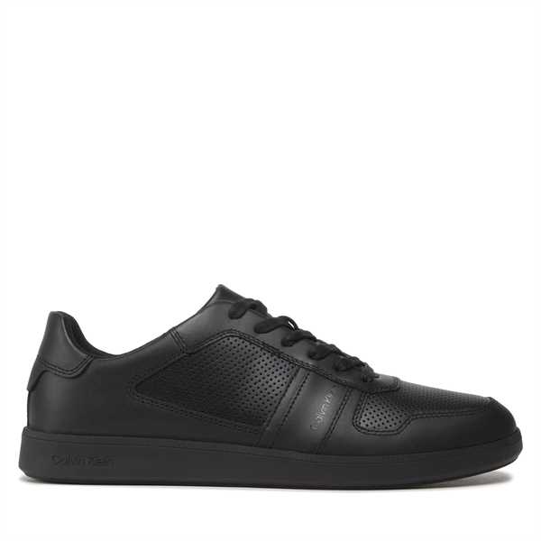 Sneakersy Calvin Klein Low Top Lace Up Lth HM0HM00471 Čierna