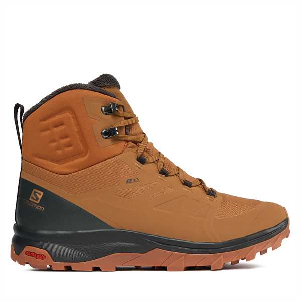 Trekingová obuv Salomon Outblast Thinsulate™ Climasalomon™ Waterproof L47382500 Hnedá