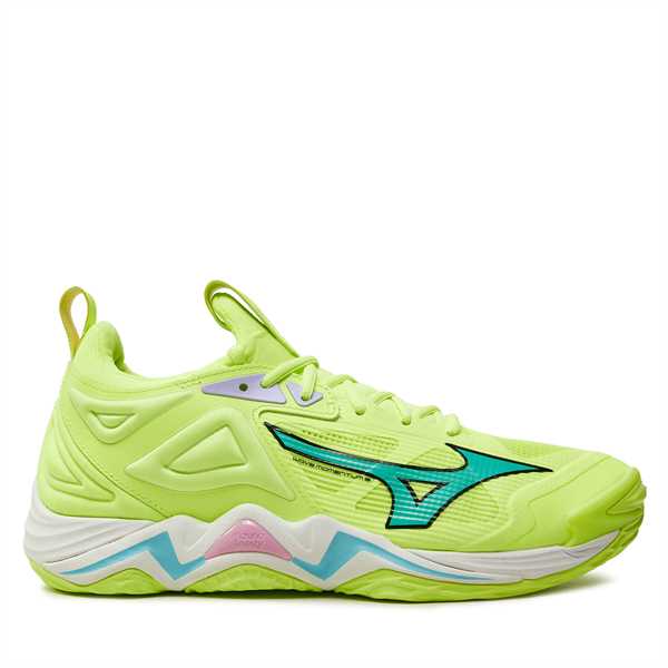 Halové topánky Mizuno Wave Momentum 3 V1GA231286 Zelená