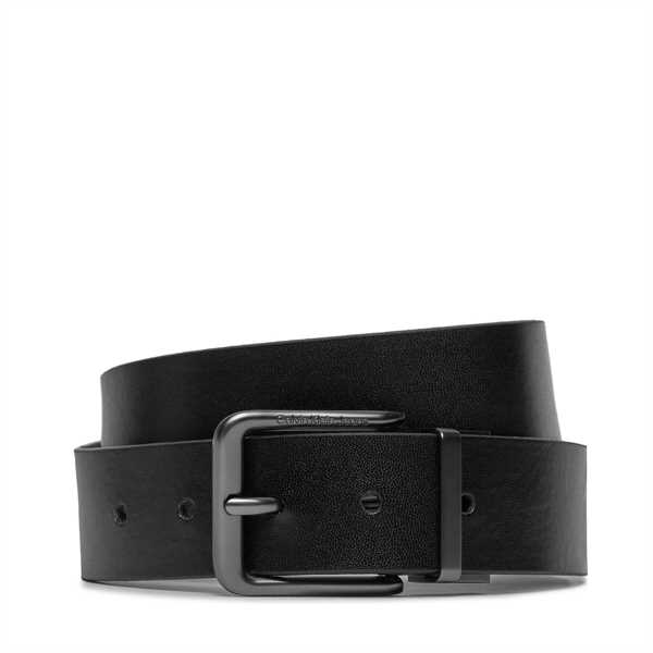 Pánsky opasok Calvin Klein Classic R Lthr Belt Rev/Adj 35Mm K50K511420 Čierna