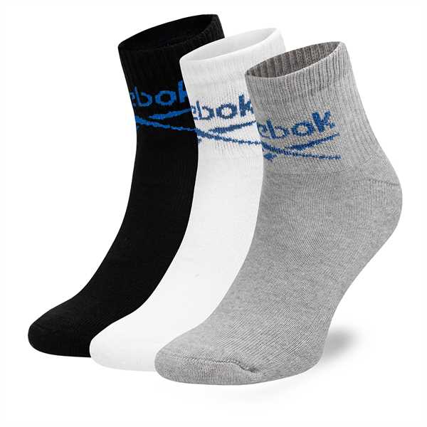 Súprava 3 párov vysokých ponožiek unisex Reebok R0255-SS24 (3-pack) Farebná