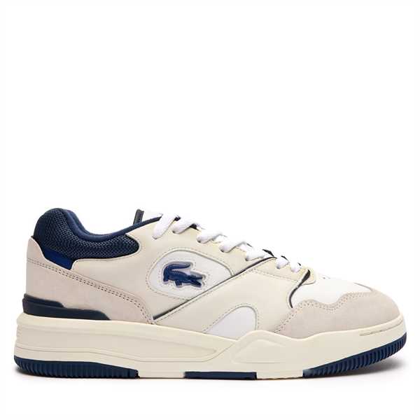 Sneakersy Lacoste Lineshot Leather Logo 747SMA0062 Béžová