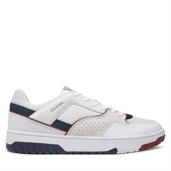 Sneakersy Tommy Hilfiger Th Basket Modern Street Lth FM0FM05211 Biela