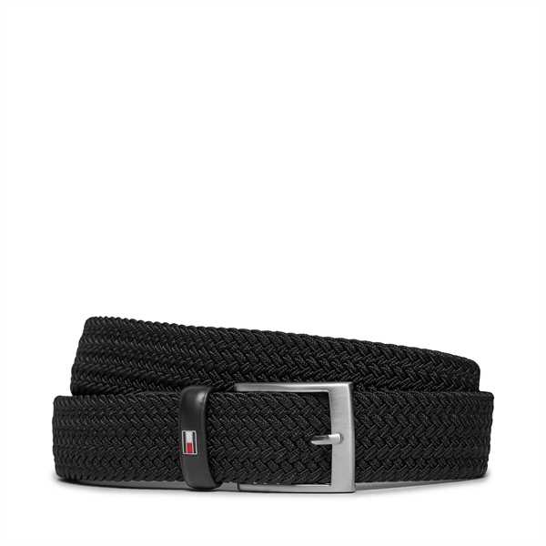 Pánsky opasok Tommy Hilfiger New Adan Belt 3.5Cm AM0AM02801 Čierna