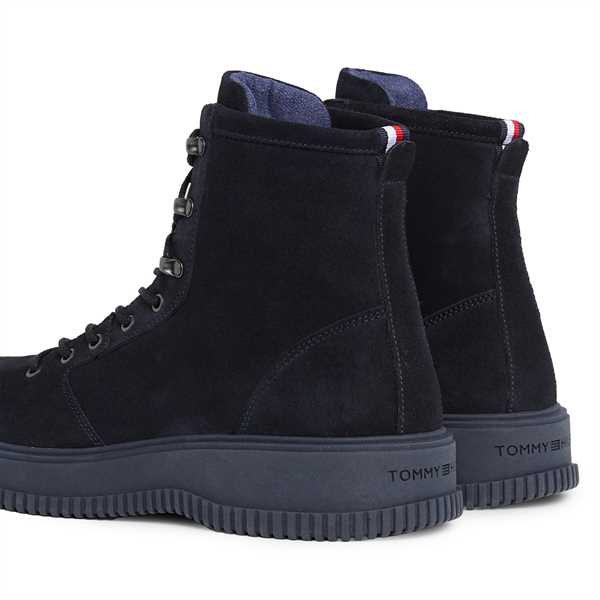 Šnurovacia obuv Tommy Hilfiger Th Everyday Class W Suede Hooks FM0FM04762 Modrá