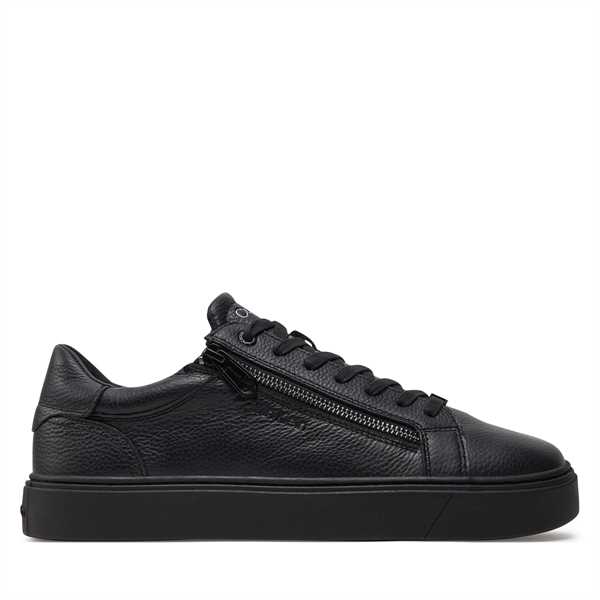 Sneakersy Calvin Klein Low Top Lace Up W/Zip HM0HM01475 Čierna