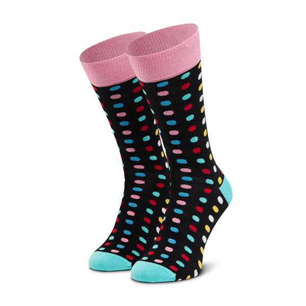 Vysoké pánske ponožky Dots Socks D20WF-SX-002-X Čierna