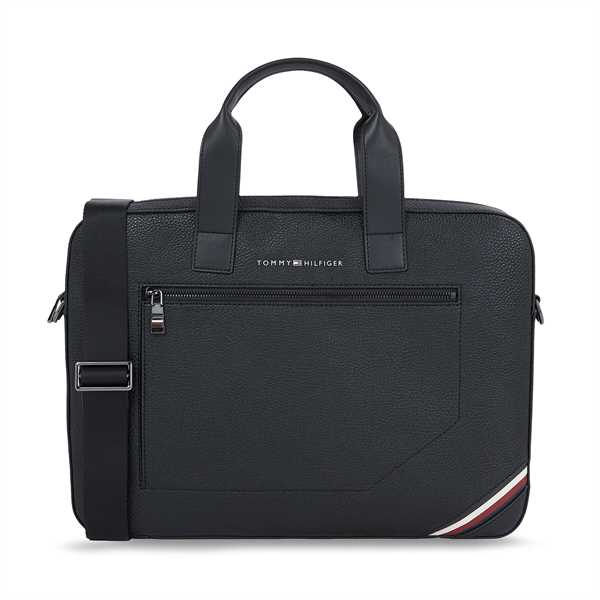 Taška na laptop Tommy Hilfiger Th Central Slim Computer Bag AM0AM11579 Čierna