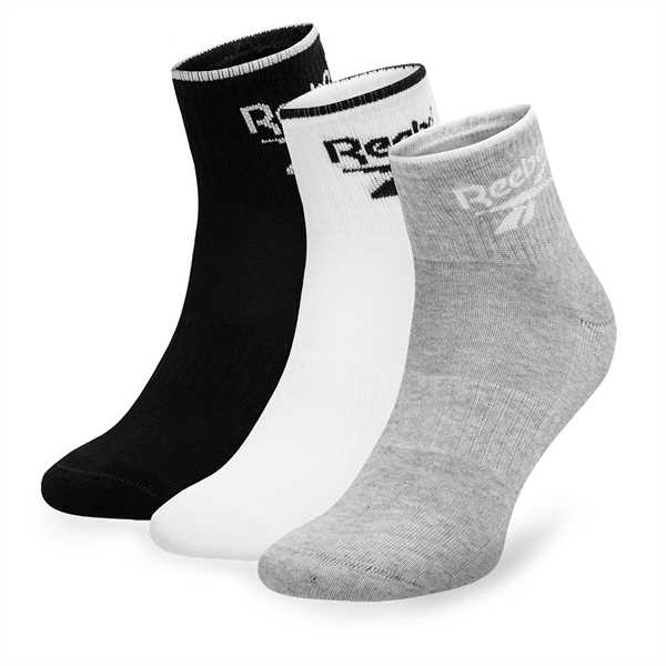 Súprava 3 párov vysokých ponožiek unisex Reebok R0362-SS24 (3-pack) Farebná