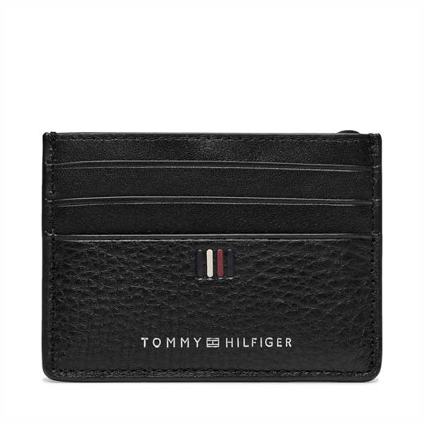 Puzdro na kreditné karty Tommy Hilfiger Th Central Cc Holder AM0AM11858 Čierna