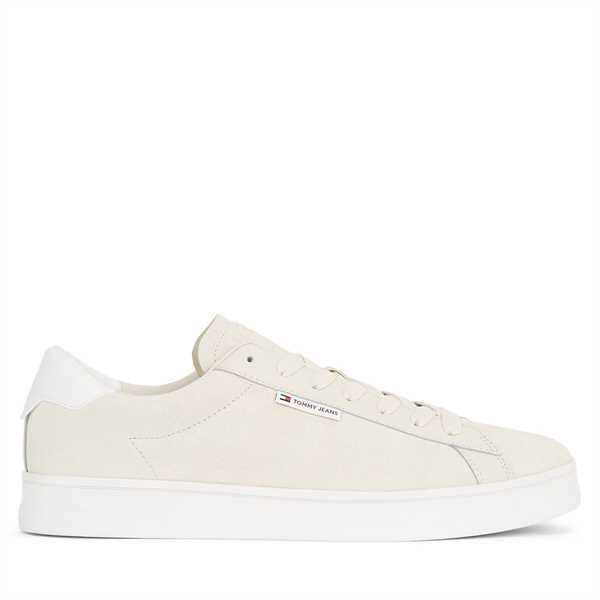 Sneakersy Tommy Jeans Tjm Leather Low Cupsole Suede EM0EM01375 Béžová