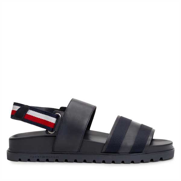 Sandále Tommy Hilfiger Elevated Hilfiger Strappy Sandal FM0FM05008 Tmavomodrá