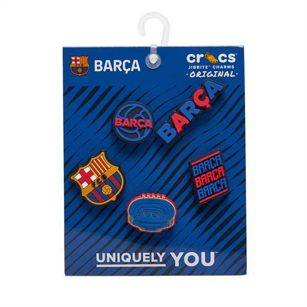 Ozdoba na topánky Crocs Jibbitz Barcelona Fc 5pck 10012617 Farebná