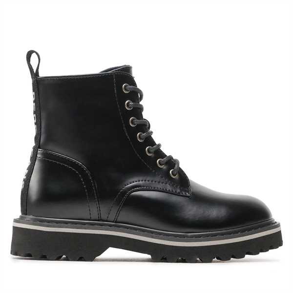 Outdoorová obuv Pepe Jeans Leia Boot Laces PBS50098 Čierna