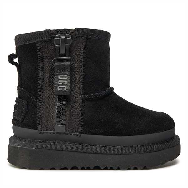 Snehule Ugg T Classic Mini Ziper Tape Logo 1143699T Čierna