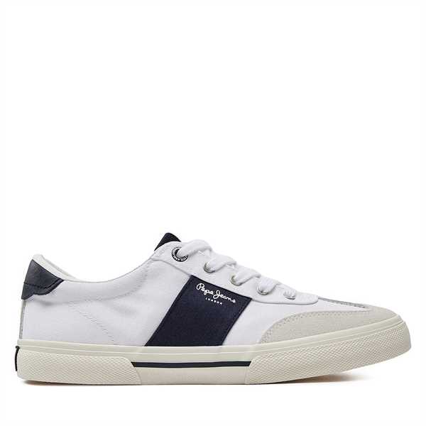 Sneakersy Pepe Jeans Kenton Strap M PMS31042 Biela