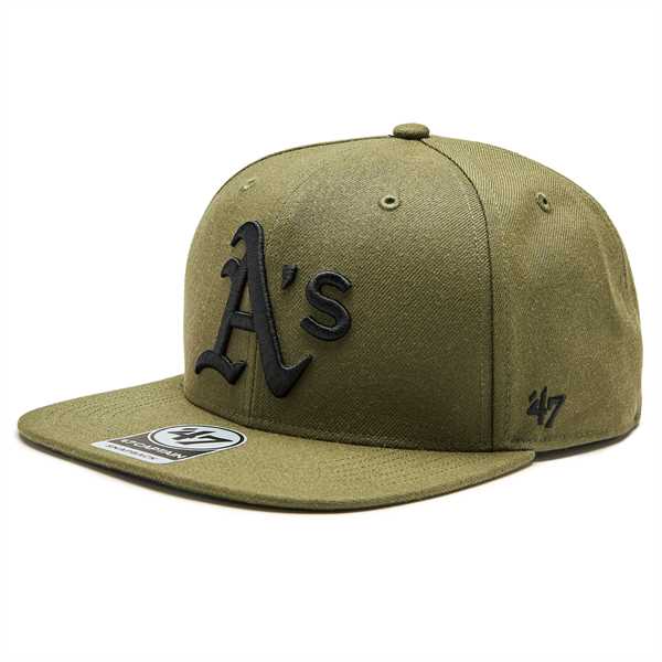 Šiltovka 47 Brand MLB Oakland Athletics Ballpark Camo 47 CAPTAIN B-BCAMO18WBP-SW Zelená