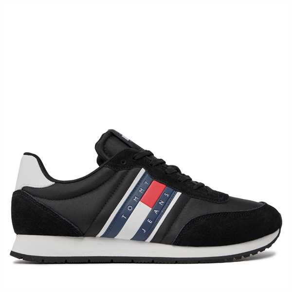 Sneakersy Tommy Jeans Tjm Runner Casual Ess EM0EM01351 Čierna