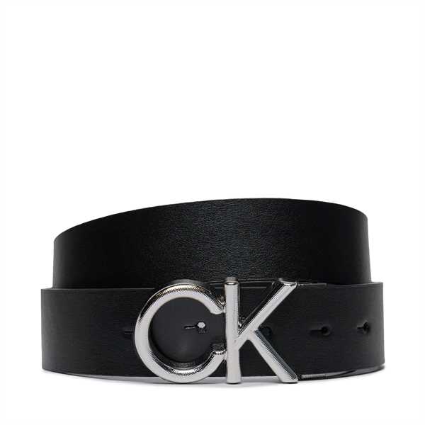 Pánsky opasok Calvin Klein Adj Ck Metal Smooth 35Mm K50K511758 Čierna