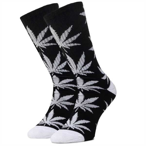 Ponožky Vysoké Unisex HUF Essentials Plantlife Sock SK00298 r.OS Čierna