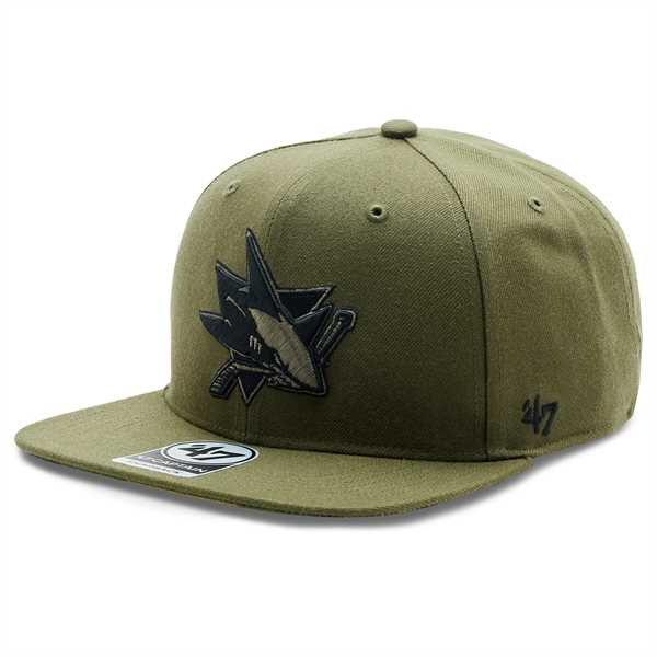 Šiltovka 47 Brand NHL San Jose Sharks Ballpark Camo '47 CAPTAIN H-BCAMO22WBP-SW Zelená