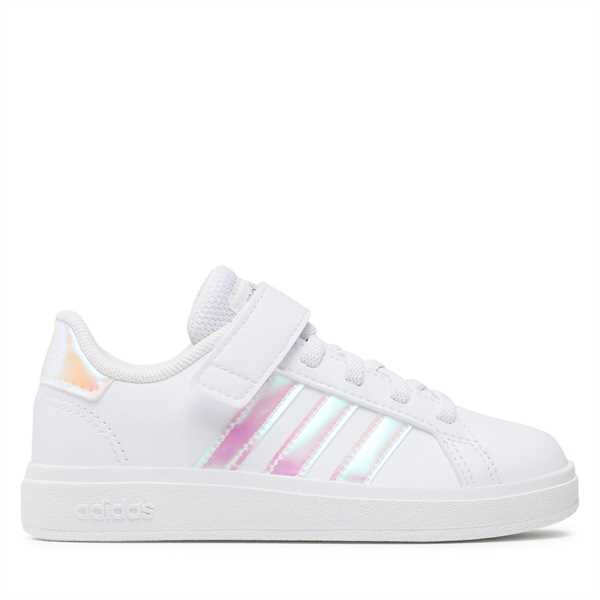 Sneakersy adidas Grand Court Lifestyle Court Elastic Lace and Top Strap Shoes GY2327 Biela