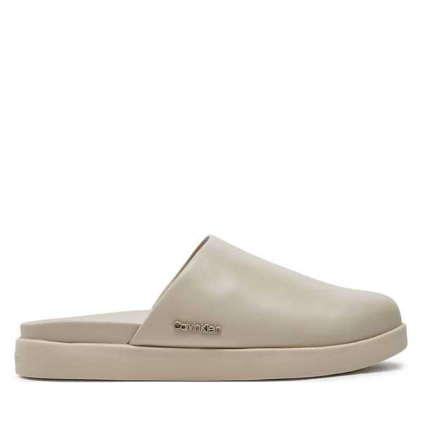 Šľapky Calvin Klein Mule HM0HM01407 Sivá