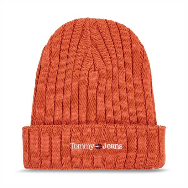 Čiapka Tommy Jeans Tjm Sport Elevated Long Beanie AM0AM11678 Oranžová