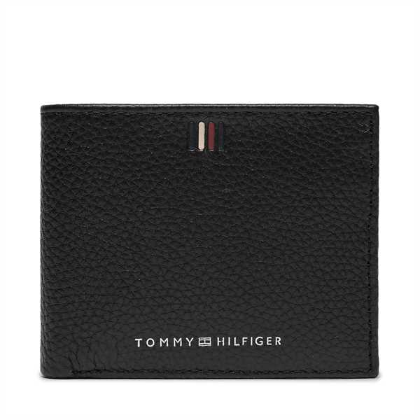 Veľká pánska peňaženka Tommy Hilfiger Th Central Mini Cc Wallet AM0AM11854 Čierna