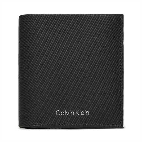 Veľká pánska peňaženka Calvin Klein Ck Must Trifold 6Cc W/ Coin K50K511382 Čierna