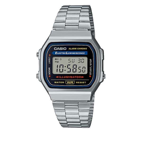 Hodinky Casio Vintage A168WA-1YES Strieborná