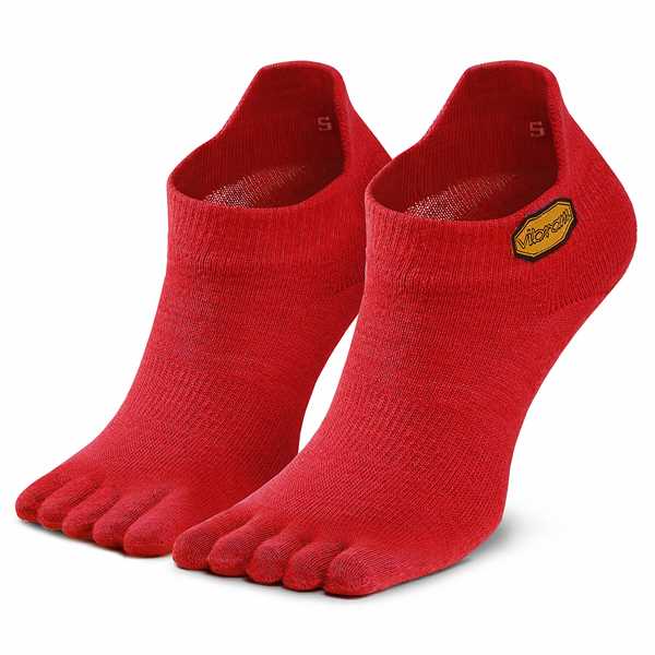 Ponožky Kotníkové Unisex Vibram Fivefingers Athletic No Show S18N04 Červená