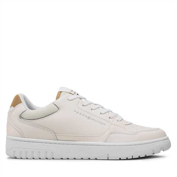 Sneakersy Tommy Hilfiger Basket Core Leather FM0FM04693 Écru