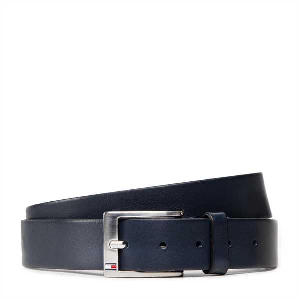 Pánsky opasok Tommy Hilfiger New Aly Belt AM0AM08363 Tmavomodrá