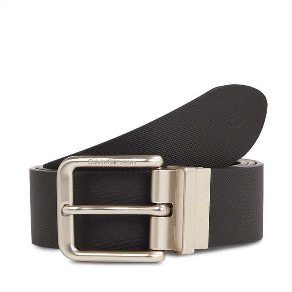 Pánsky opasok Calvin Klein Jeans Classic Ro Rev/Adj Lthr Belt40Mm K50K511821 Čierna