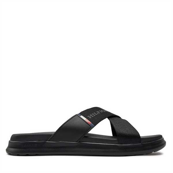 Šľapky Tommy Hilfiger Comfort Criss Cross Beach Sandal FM0FM05241 Čierna