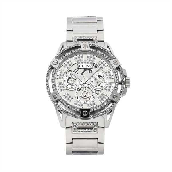 Hodinky Guess King GW0497G1 Strieborná