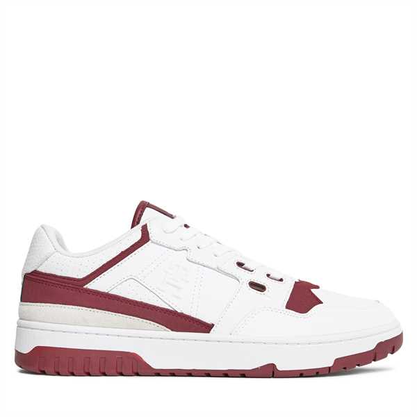 Sneakersy Tommy Hilfiger Th Basket Street Lth FM0FM04874 Červená