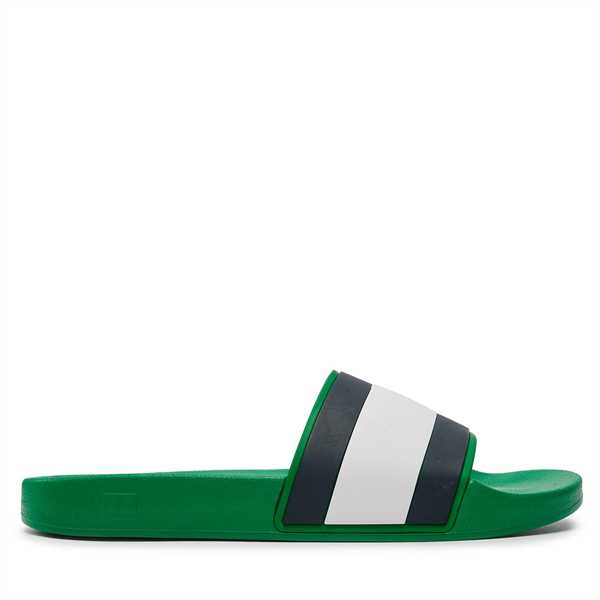 Šľapky Tommy Jeans Rubber Th Flag Pool Slide FM0FM04263 Zelená