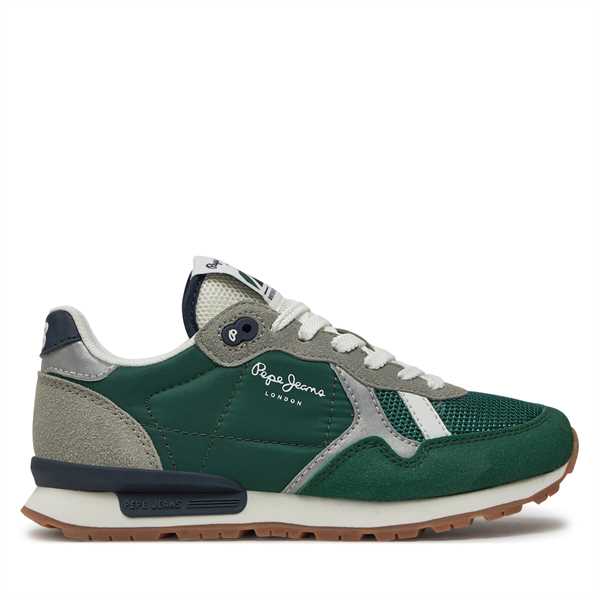 Sneakersy Pepe Jeans Brit Young B PBS40003 Zelená