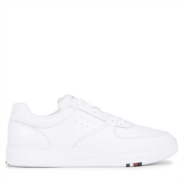 Sneakersy Tommy Hilfiger Modern Cup Corporate Lth FM0FM04941 Biela