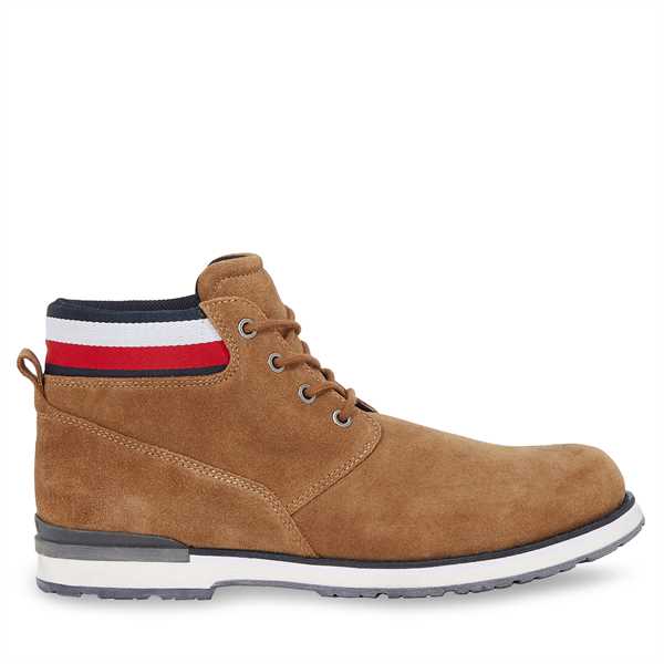 Outdoorová obuv Tommy Hilfiger Core Hilfiger Suede Boot FM0FM04800 Hnedá